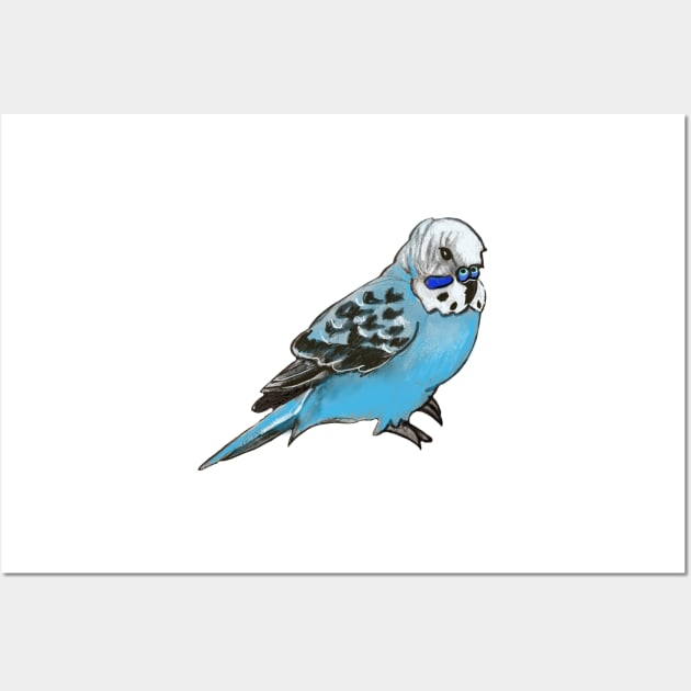 Budgie Wall Art by shehitsback